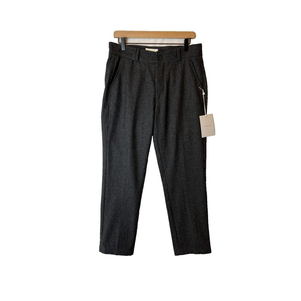 NWT I Love Ugly Slim Kobe Pant Cropped/Tall Mens Med Wool Charcoal Houndstooth